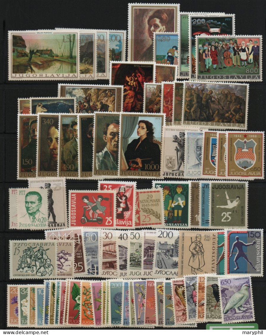 LOT 116 - YOUGOSLAVIE      Lots De Timbres ** Et * Charnières Propres   - Cote 52 € - Lots & Serien