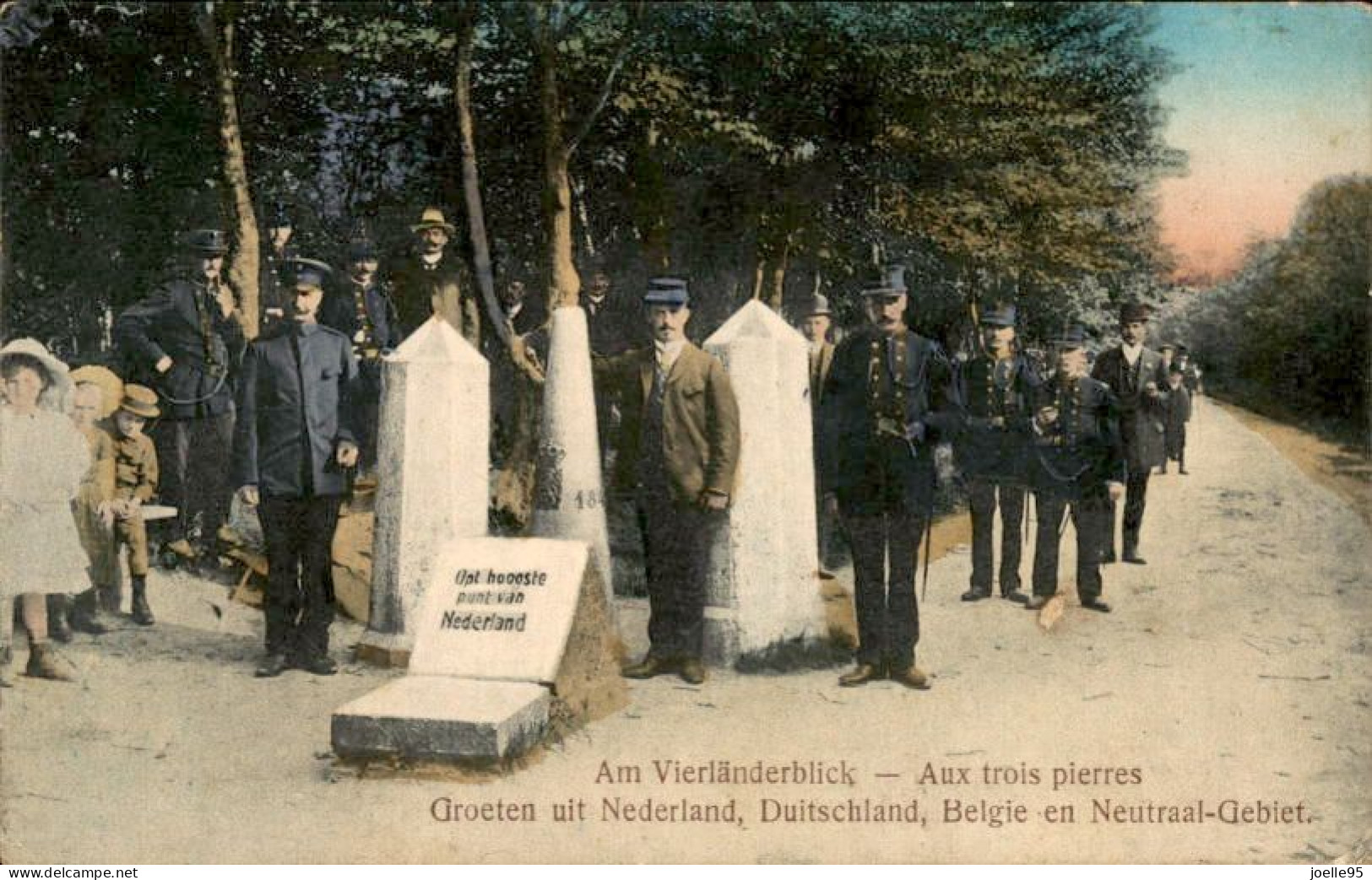 Vaals - Vierlandenblick - Zollwache - Douane - Vierlandenpunt - Bleyberg - Neutraal Gebied - Grens - 1910 - Vaals