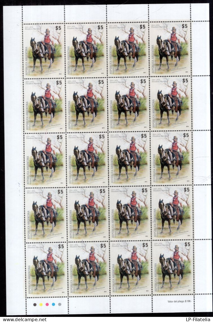 Argentina - 2014 - Paint - Eleodoro Marenco (1914-2014) - Unused Stamps