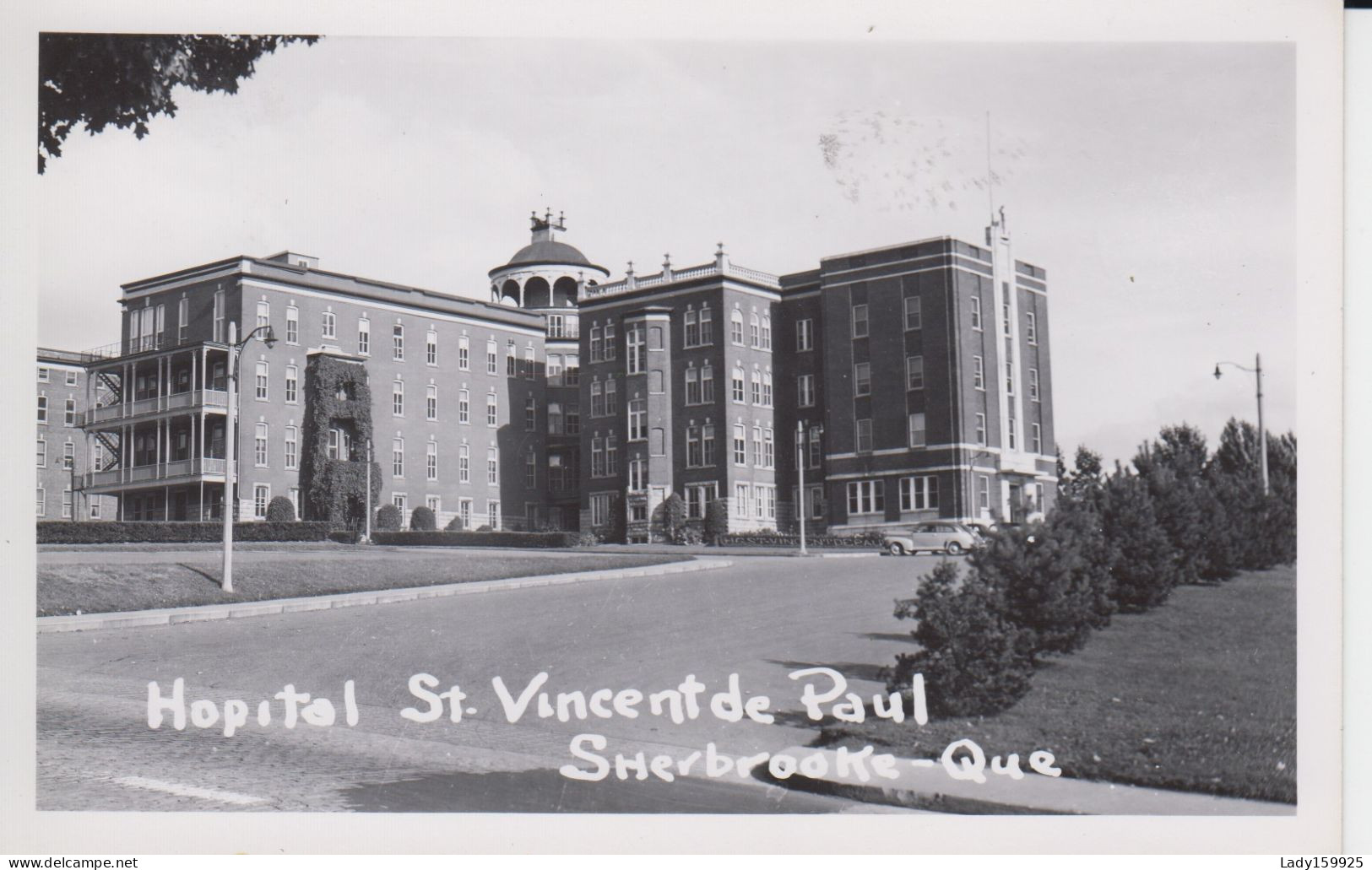 Hôpital St. Vincent De Paul Sherbrooke Québec Canada Real Photo B&W RPPC CKC 1910-1962 VintageGérard Auray Photog. - Sherbrooke