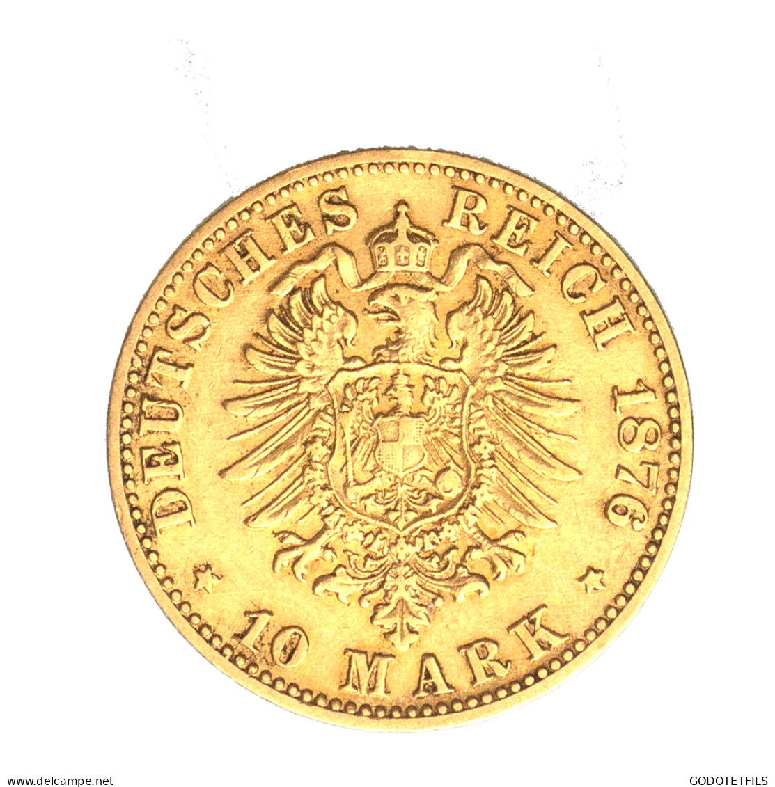 Allemagne-Duché De Bade-10 Marks - Frédérich Ier - 1876 Karlsruhe - 5, 10 & 20 Mark Or