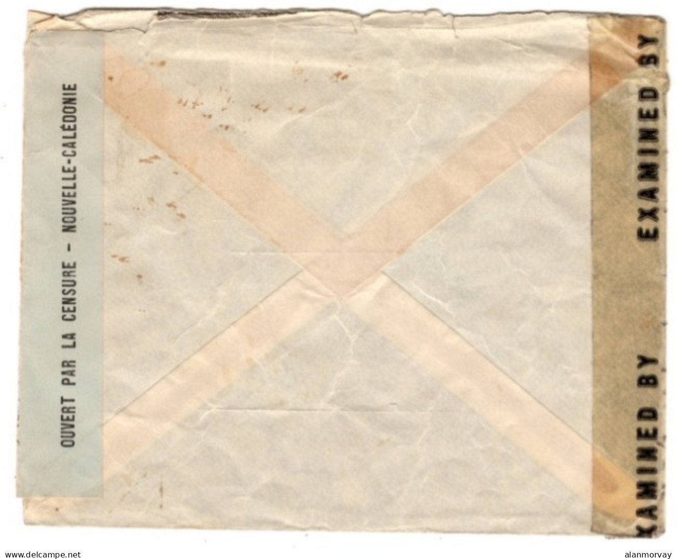 New Caledonia - April 7, 1945 Censor Cover To The USA - Lettres & Documents