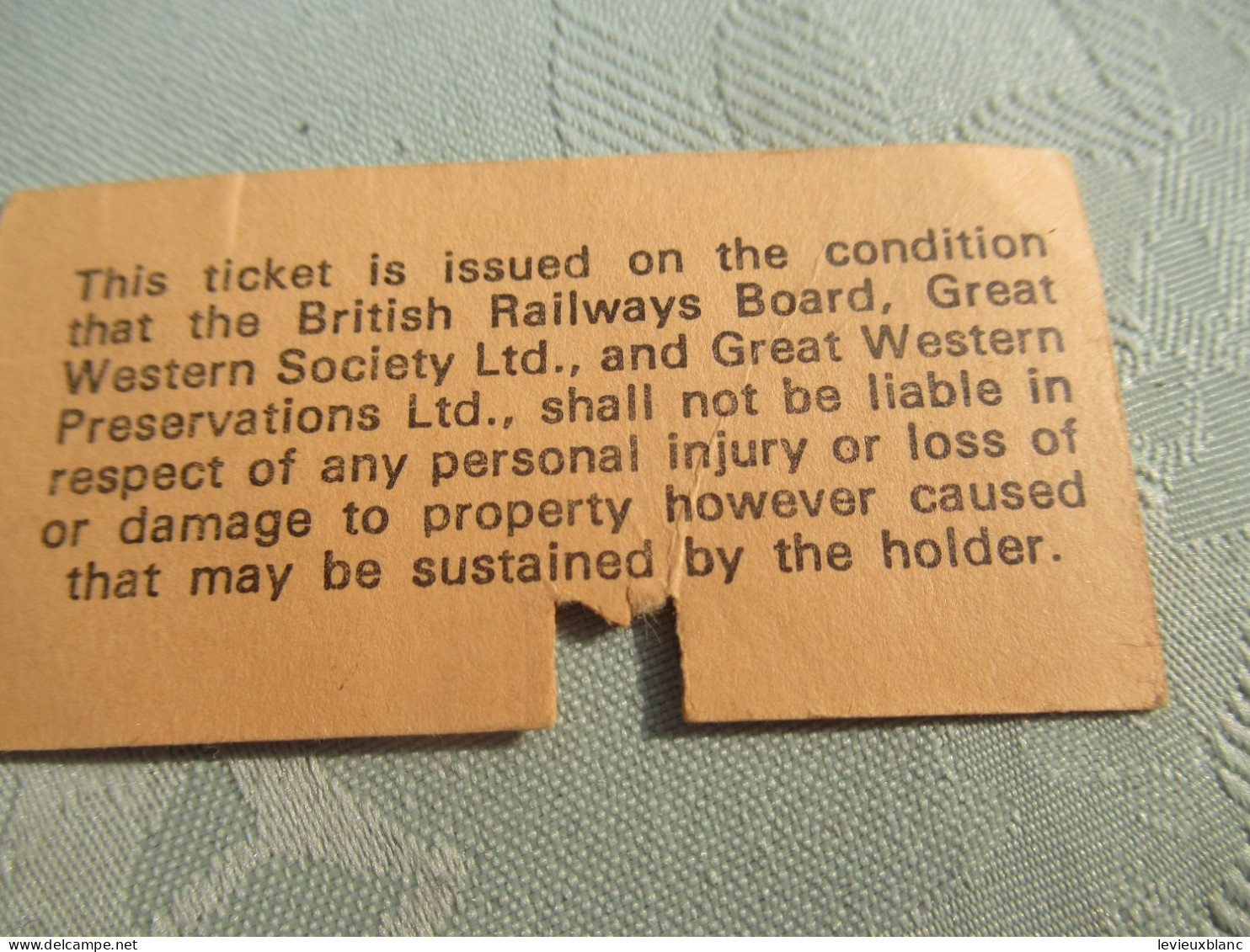 British Railways/ Great Western Society/ DIDCOT/ Aout 1986      TCK248 - Zonder Classificatie