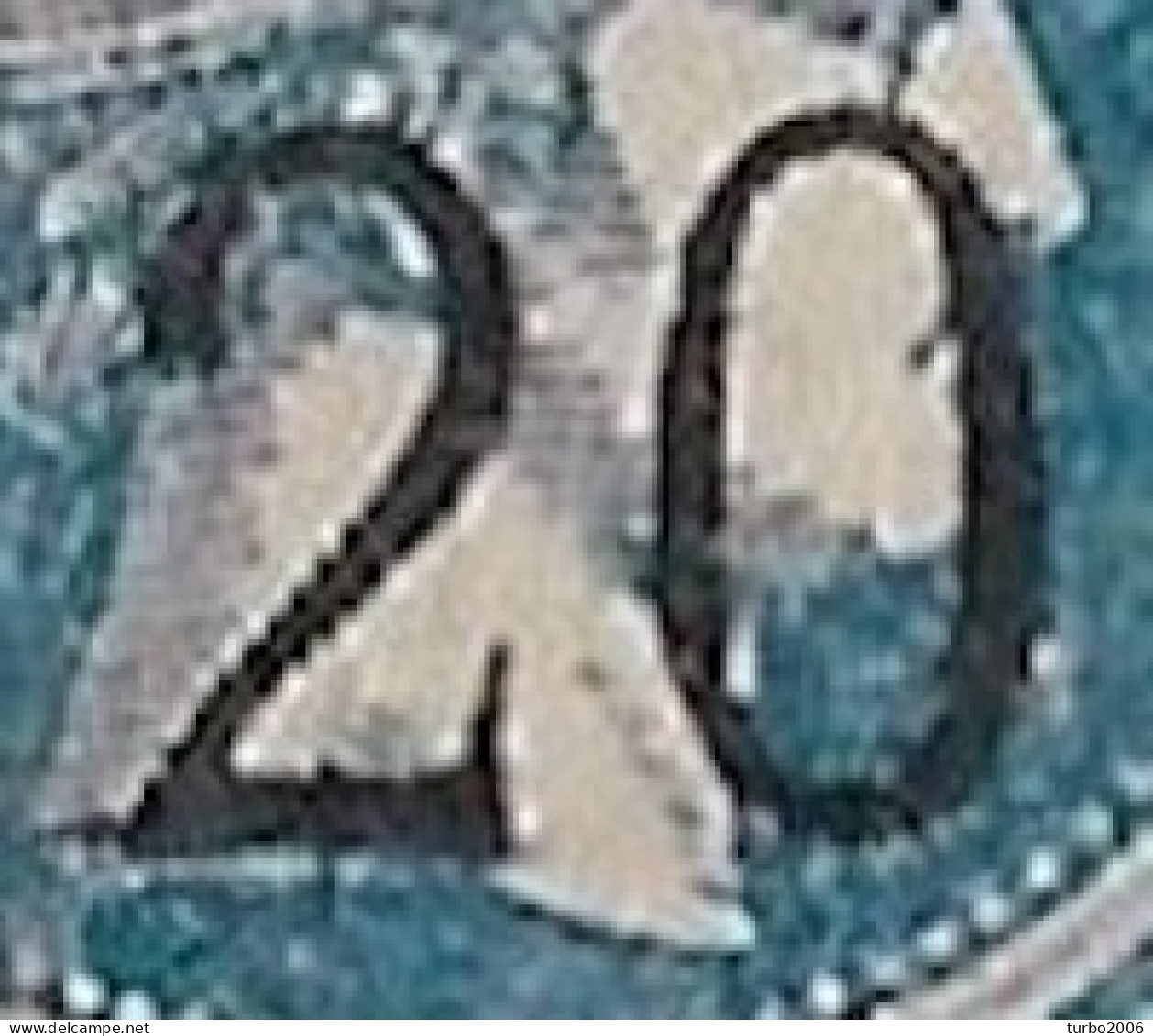 GREECE Higher 0 In CN On Small Hermes Head 20 / 25 L Blue Vl. 159 - Gebraucht