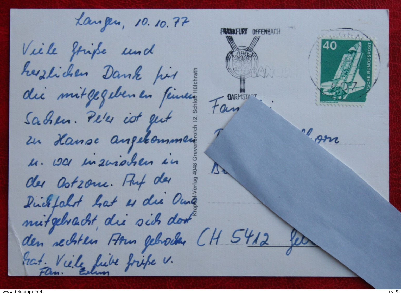 AK Langen In Hessen Krapohl Verlag Deutschland BRD Gelaufen Used Postcard A173 - Langen