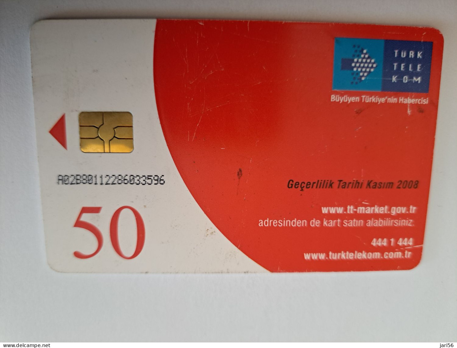 TURKIJE / 50 UNITS/ CHIPCARD/ TURKISH AIR FORCE  / DIFFERENT PLANES /        Fine Used Card  **15435** - Turkey