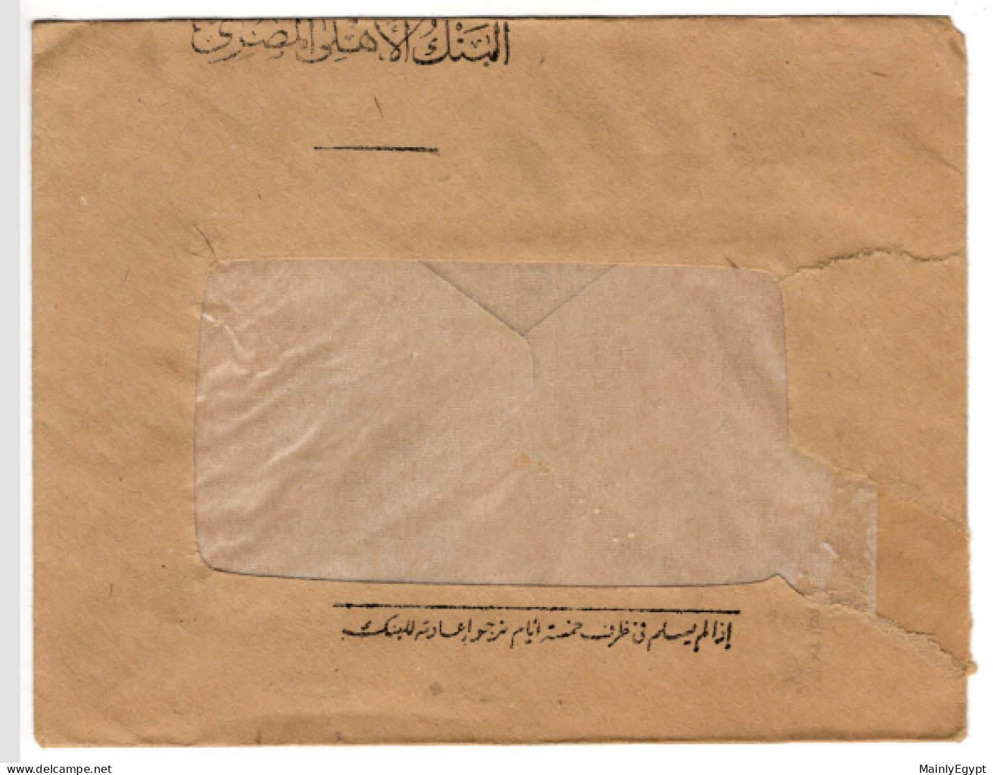 EGYPT: Cover 1981, Bank Mail, Machine Stamp Red National Bank Of Egypt (S066) - Briefe U. Dokumente