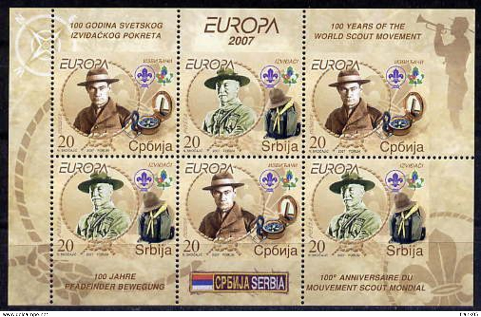 Serbien / Serbia / Serbie 2007 MH/booklet EUROPA ** - 2007