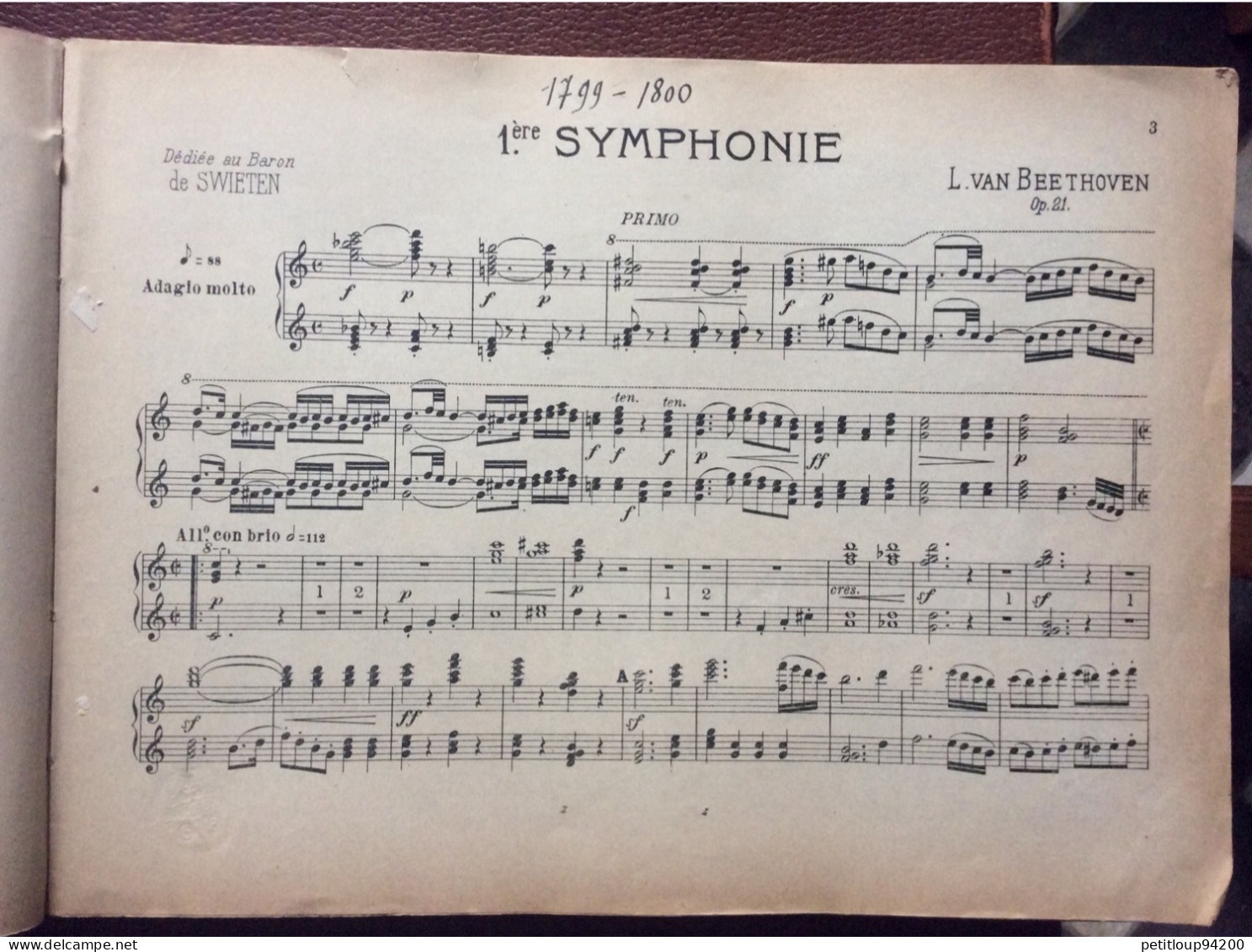 L.Van BEETHOVEN  Symphonies Pour Piano à Quatre Mains  I.PHILIPP  Societe Anonyme Des Éditions Rigordi - Tasteninstrumente