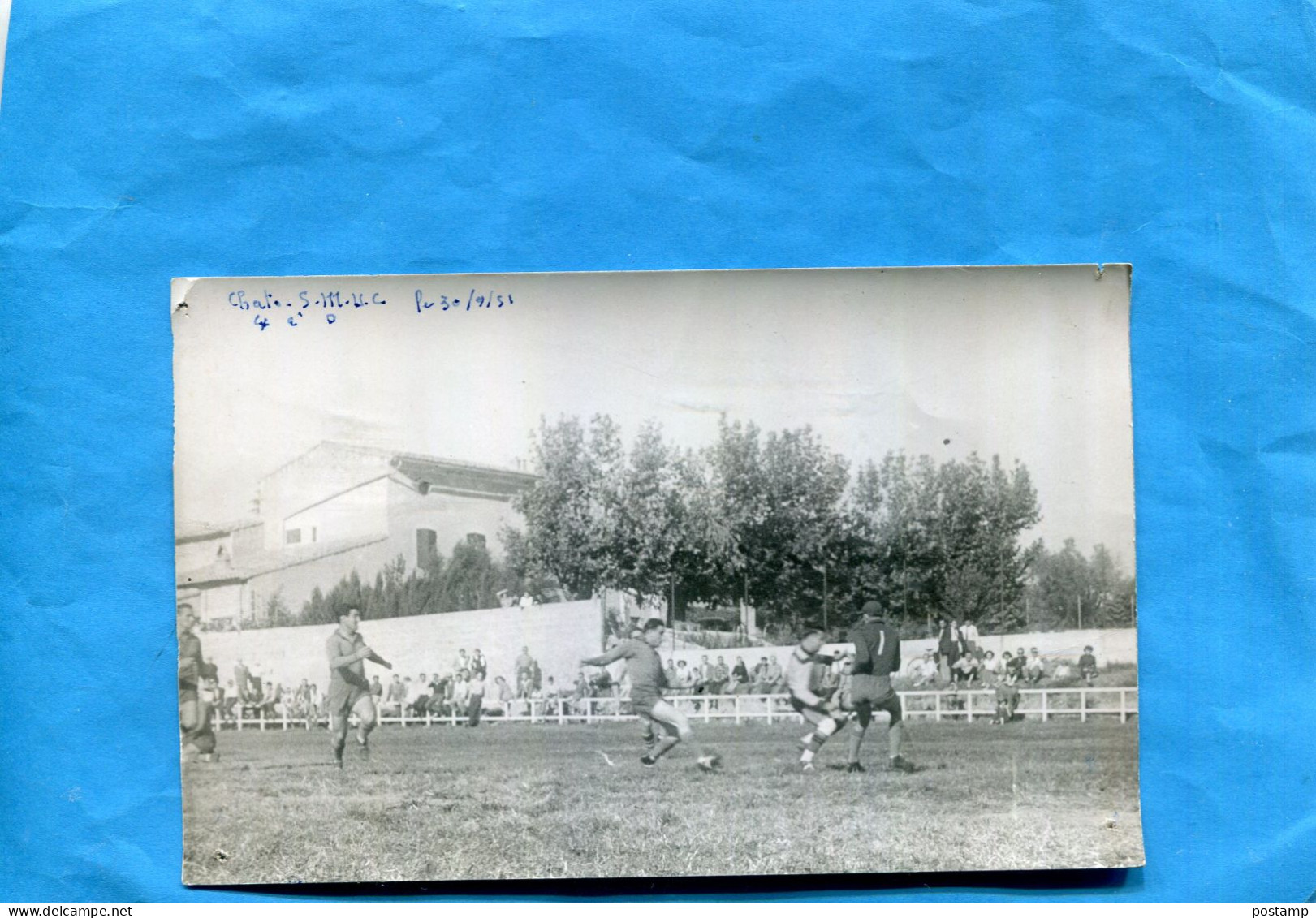 MARSEILLE Carte Photo-football  Match Chato  Smuc -plan Animé Du 30-9 51-photo J CAYROL - Saint Barnabé, Saint Julien, Montolivet