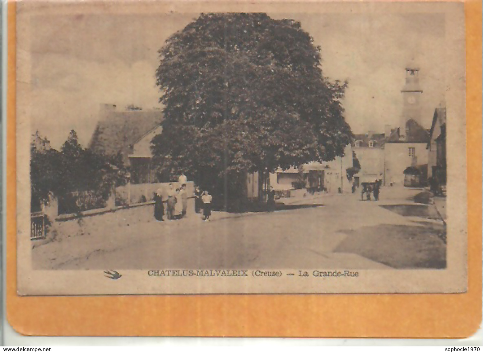 09-2023 - TOU160/211 - CREUSE - 23 - CHATELUS MALVALEIX - La Grande Rue - Animation - Chatelus Malvaleix