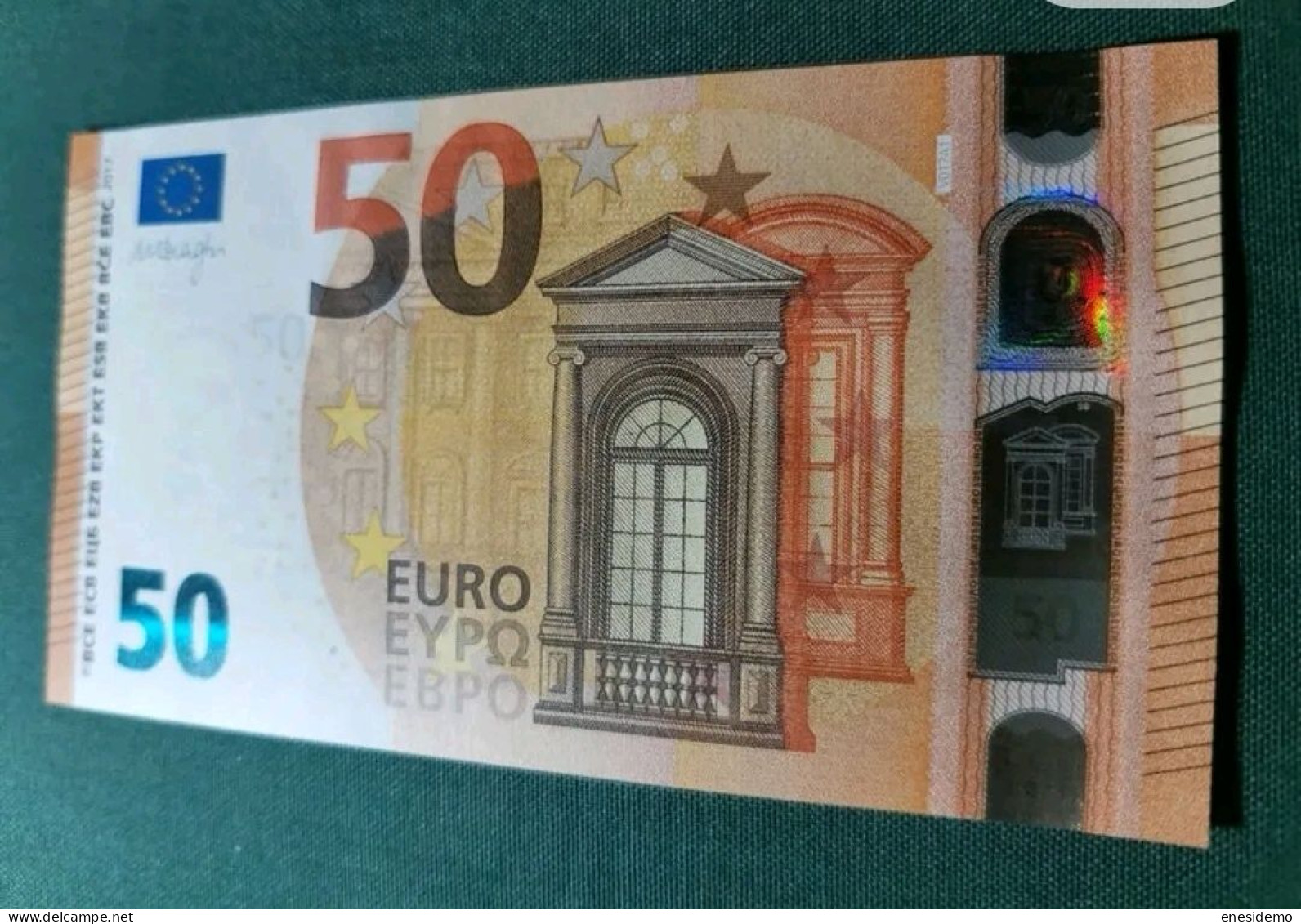 50 EURO SPAIN DRAGHI  2017 V017A1 VB FIRST POSITION SC FDS UNCIRCULATED PERFECT - 50 Euro