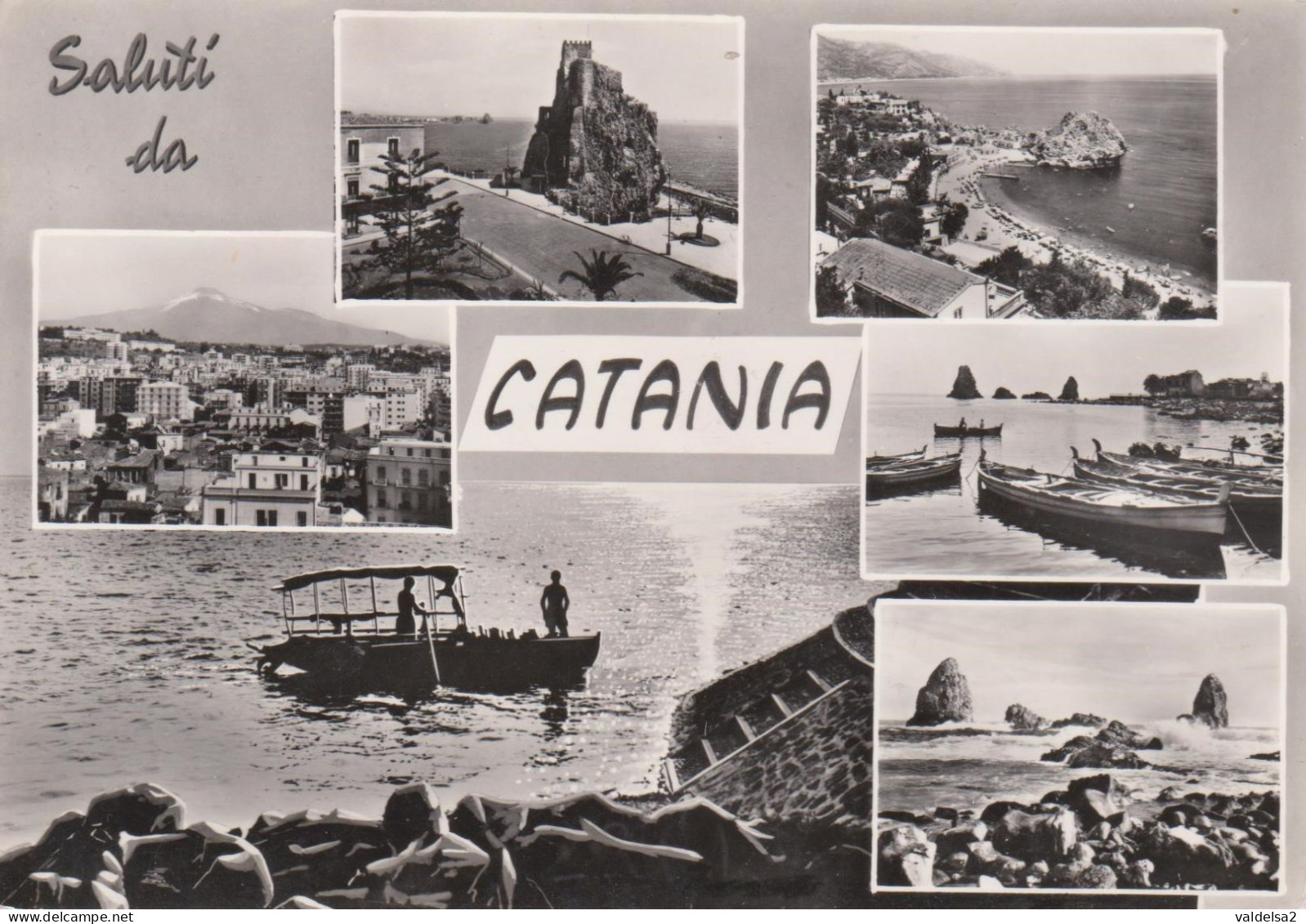 SALUTI DA CATANIA - 6 VEDUTE - ACI CASTELLO - FARAGLIONI - ACIREALE - 1962 - Acireale