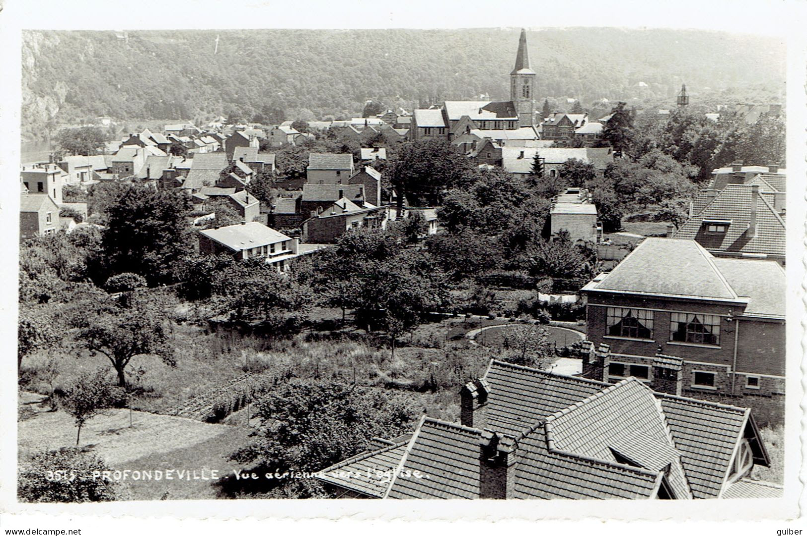 Profondeville  Vue Aerienne Vers L'eglise MOSA  - Profondeville