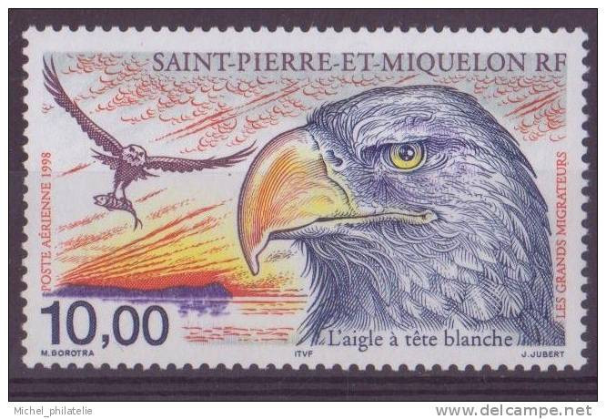 Saint Pierre Et Miquelon - Poste Aérienne - YT N° 78 ** - Neuf Sans Charnière - 1998 - Neufs