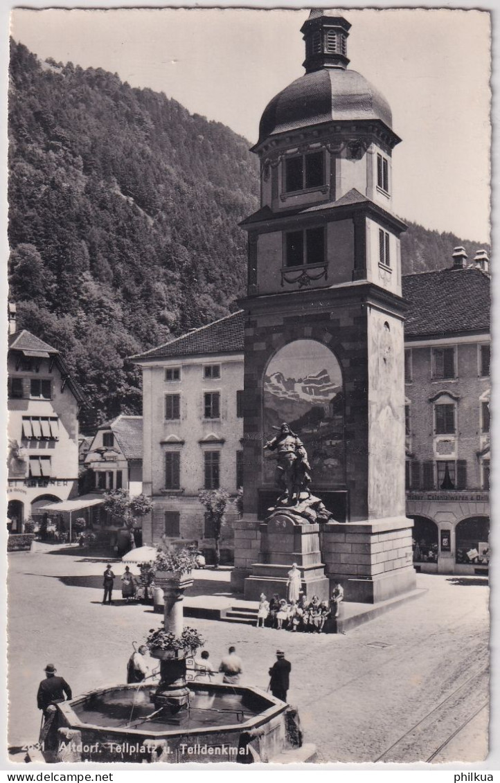 Altdorf - Tellplatz Und Telldenkmal - Altdorf