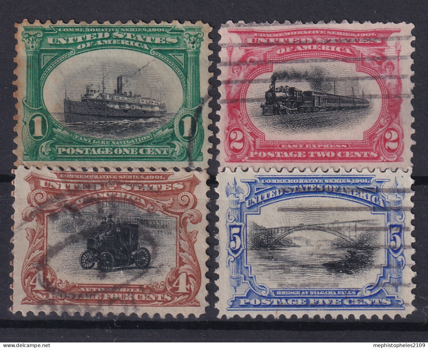 USA 1901 - Canceled - Sc# 294-297 - Gebraucht