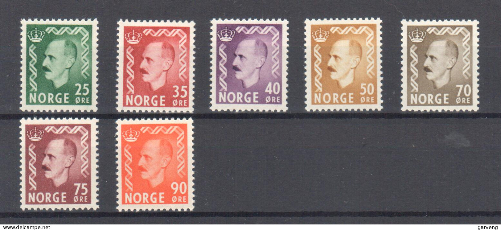 Norvège/Norway/Norwegen 1950s: Haakon VII Various Definitives / Freimarken / Timbres D'usage Courants - Ungebraucht