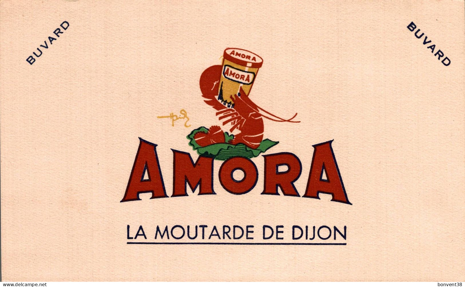 J1709 -  BUVARD - AMORA - Moutarde De DIJON - Ppp - Mosterd