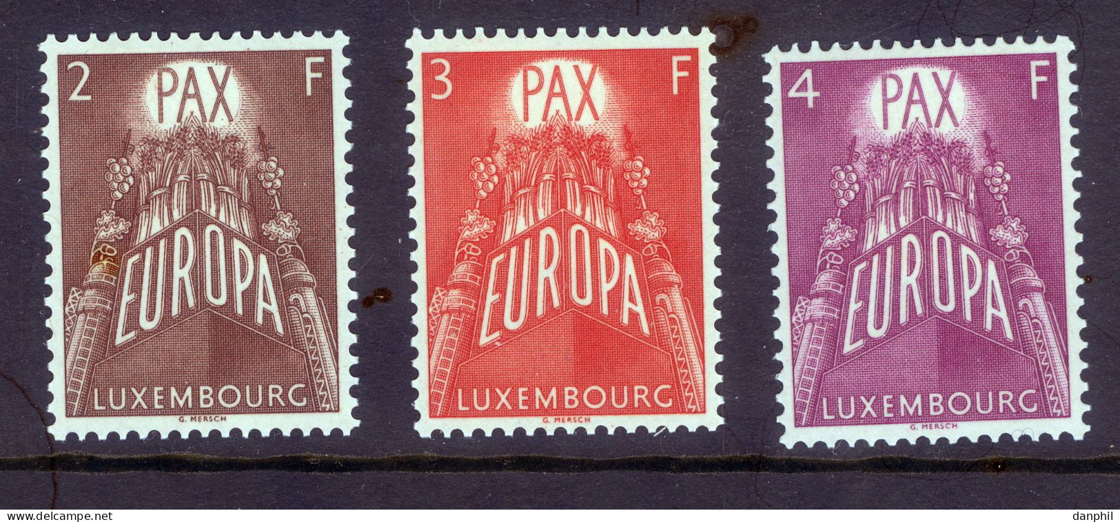 Luxembourg 1957 Europa CEPT (**) Mi 572-74,- Eu; Y&T 531-33 - Eu - See Scanned Images - 1957