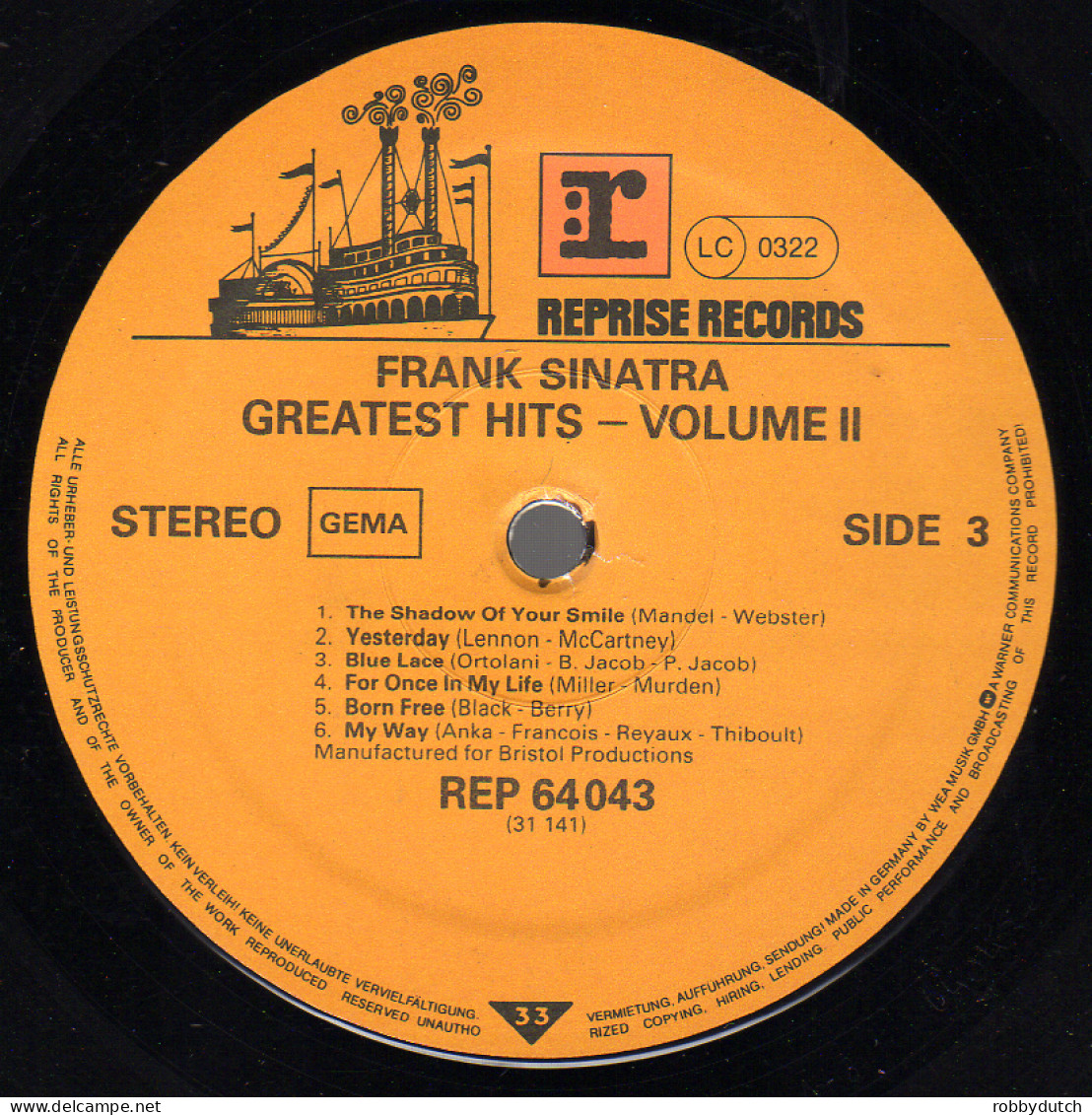 * 2LP *  FRANK SINATRA - GREATEST HITS Vol. 1 + 2 (Germany 1973 EX-)