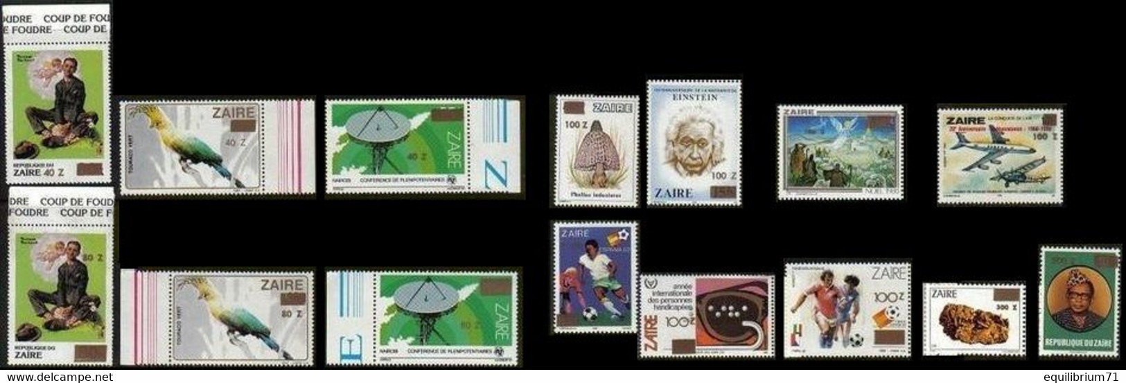 1395/1409**  - Tranche "C" / Uitgifte "C" - ZAÏRE - Ungebraucht