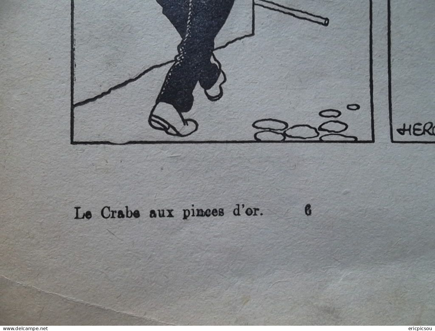 Le Crabe Aux Pinces D'Or E.O. A13 1941 . Le Plus Rare ! Pinces en Bas ! ( Lire )