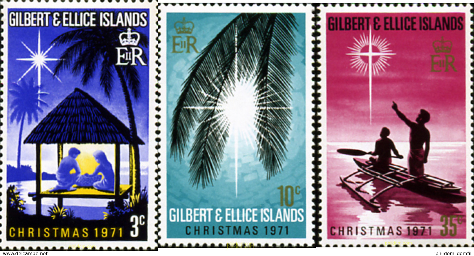 308135 MNH GILBERT Y ELLICE 1971 NAVIDAD - Gilbert- En Ellice-eilanden (...-1979)