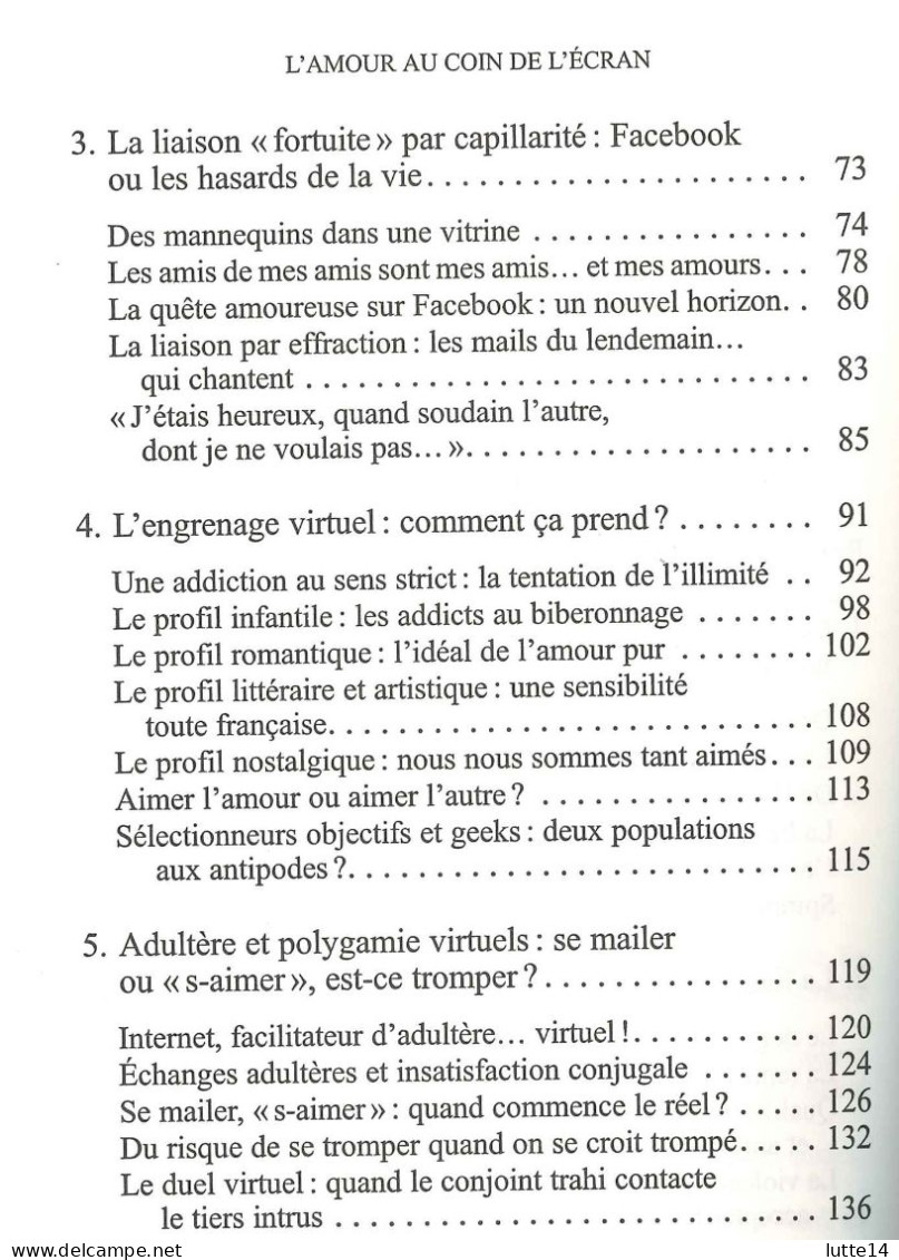 L'amour Au Coin De L'écran, Livre De Pascal Couderc Avec La Collaboration De Catherine Siguret - Sociologia