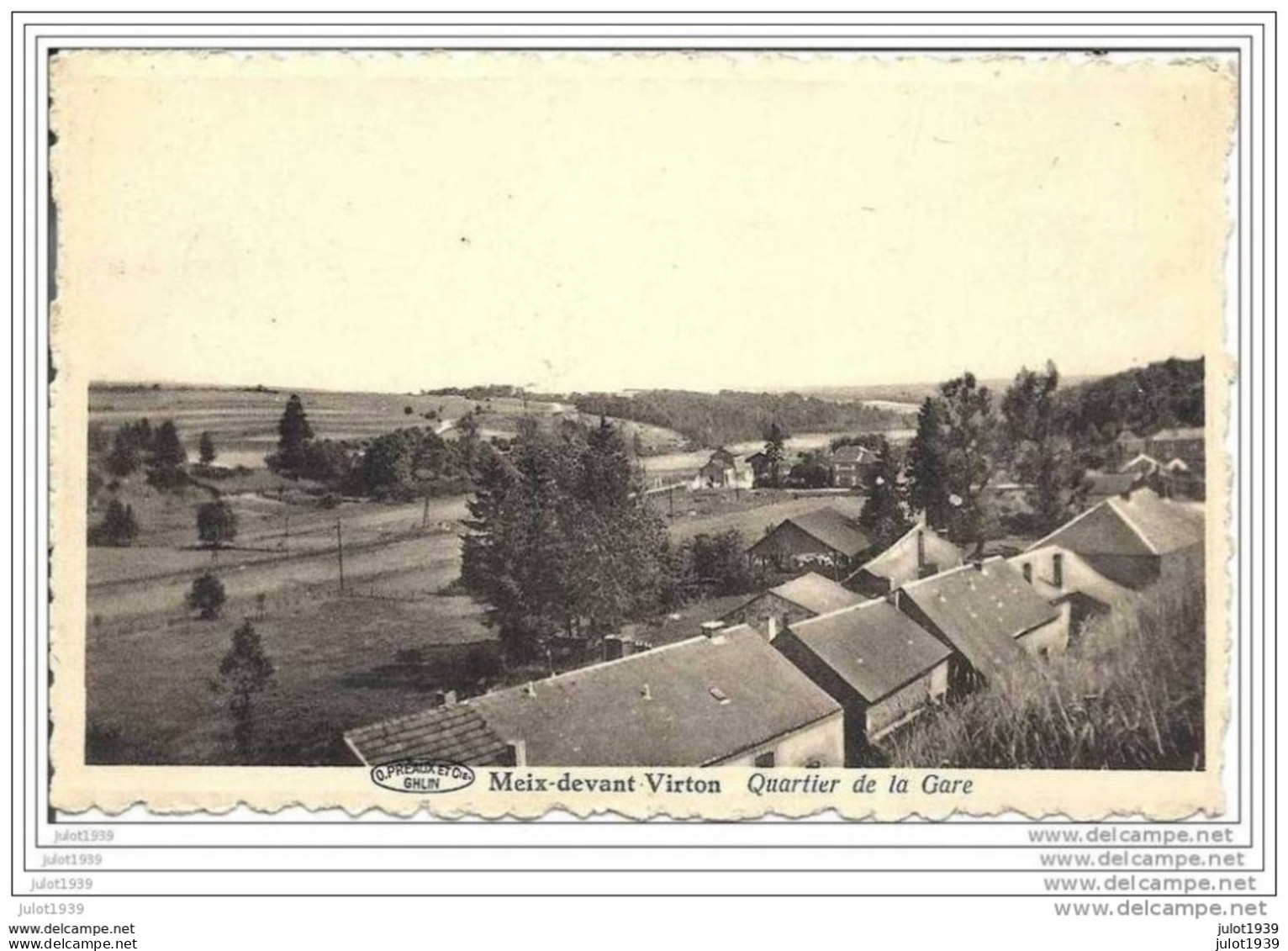 MEIX - DEVANT - VIRTON ..-- Quartier De La GARE . Vers MAGNEE ( Mme Josée OSTRYCHAZ ) . Voir Verso . - Meix-devant-Virton