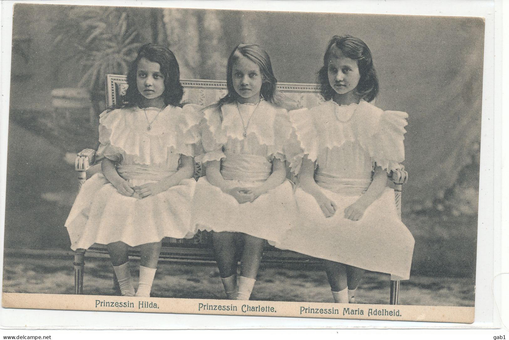 Luxembourg --- Prinzessin Hilda -- Prinzessin Charlette -- Prinzessin Maria Adelheid - Famille Grand-Ducale