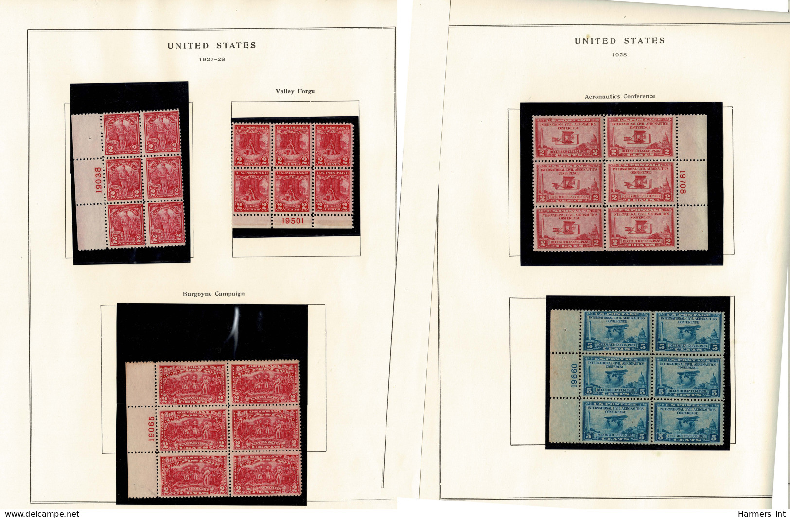 Lot # 087 1922's to 1940's vast assortment of mostly blocks and plate blocks