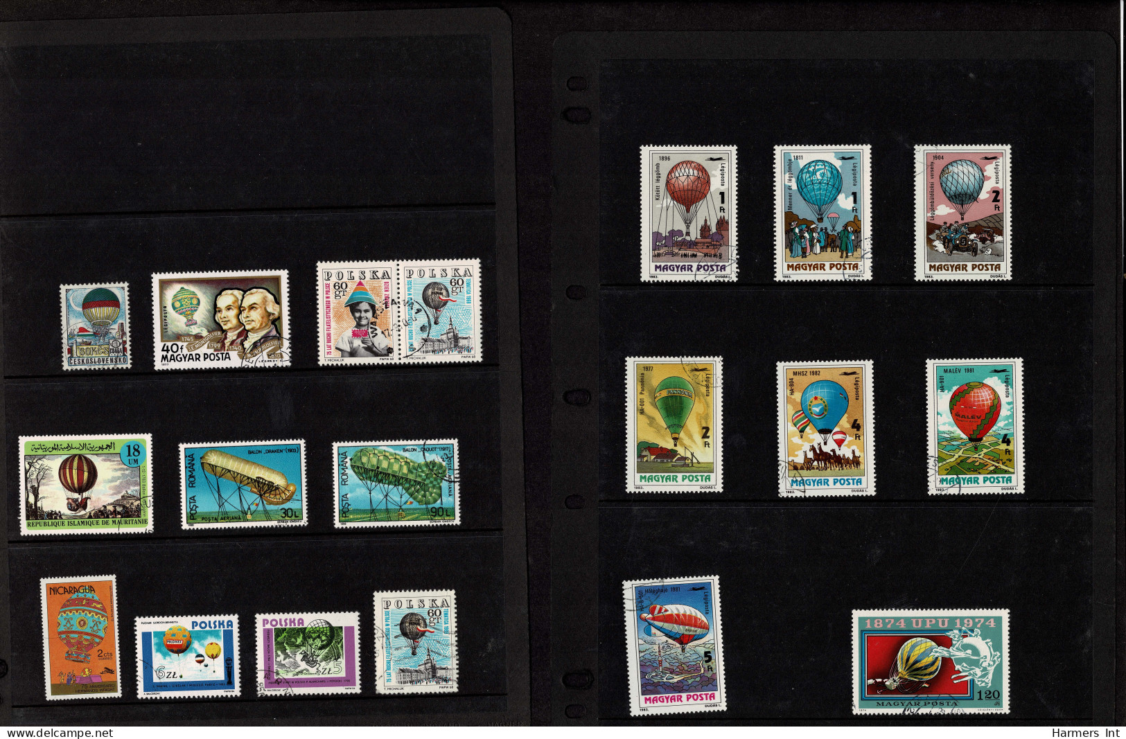 Lot # 909 Zeppelin and Flights: A very nice collection of covers and stamps in stock book and sleeved.