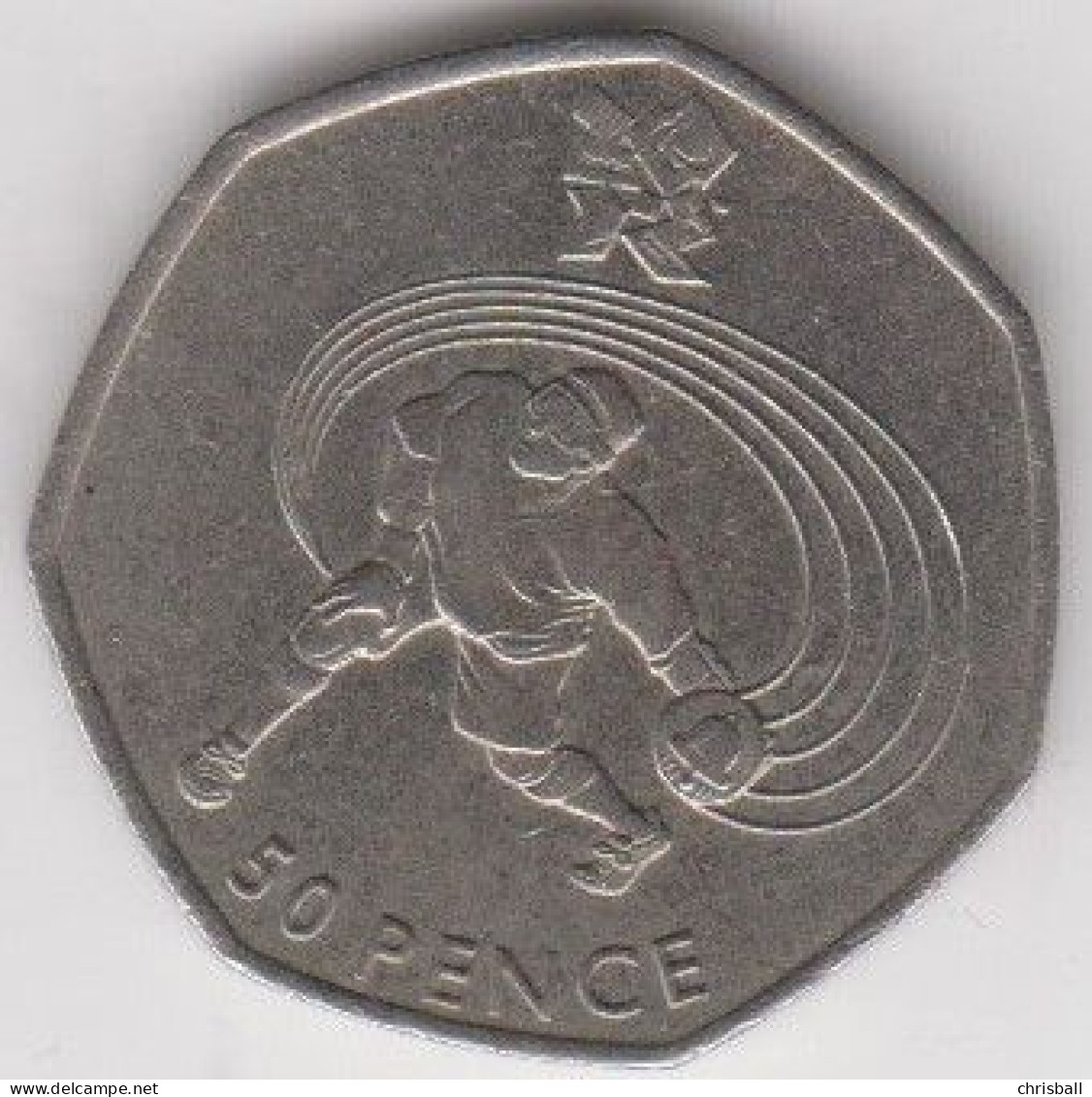 Great Britain UK 50p Coin Goalball  2011 (Small Format) Circulated - 50 Pence