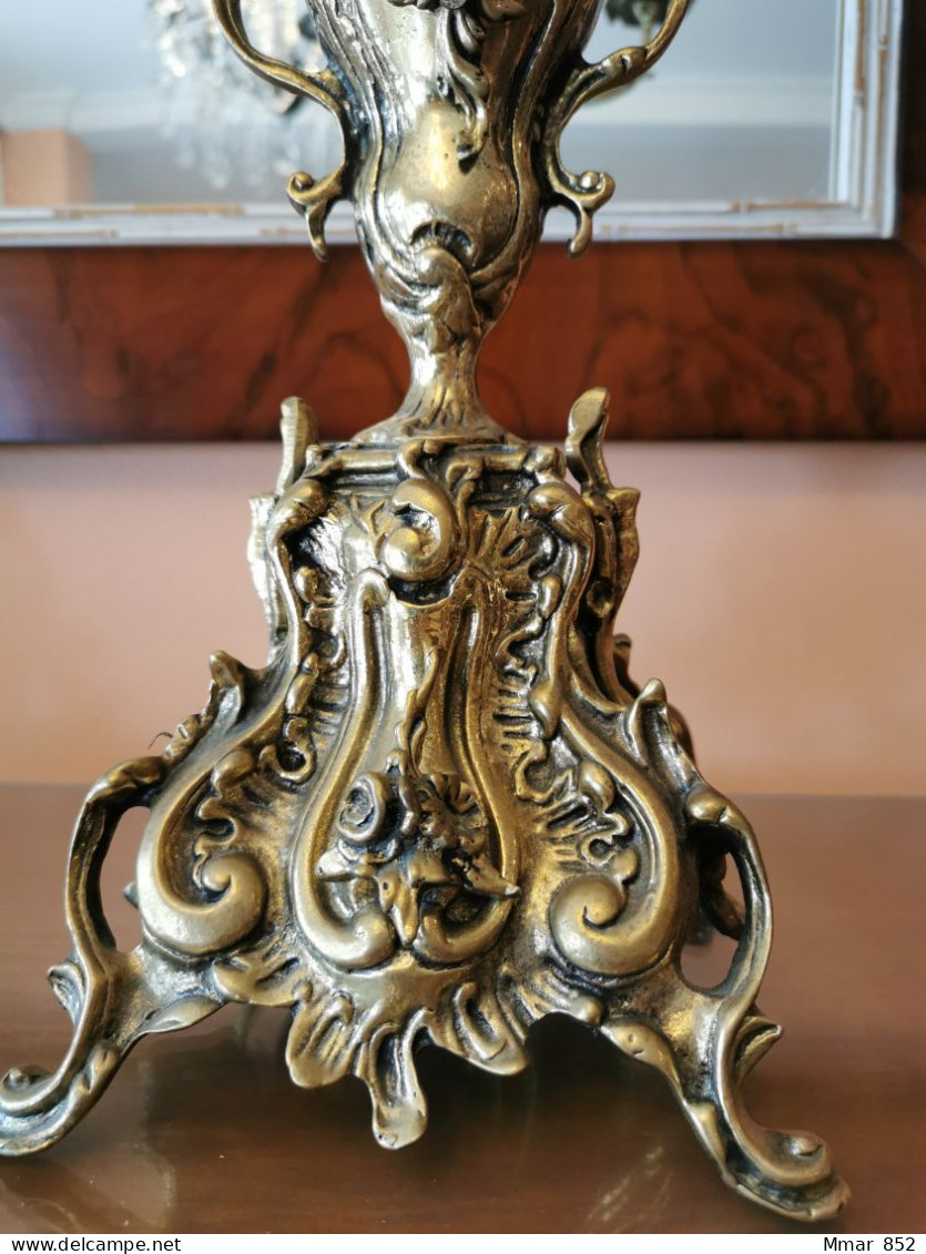 GRAN CONJUNTO - CANDELABROS DE BRONCE