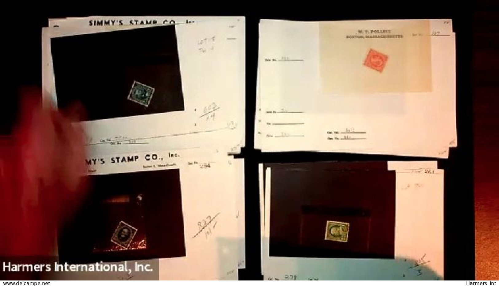 Lot # 085 19th & 20th Century Collection of hundreds for o.g. stamps in Harris album