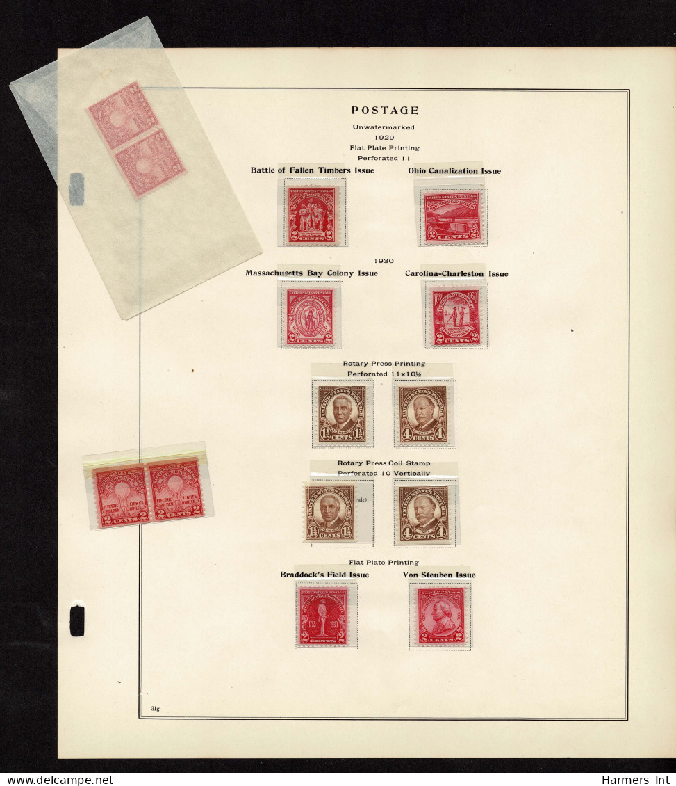 Lot # 089 United States Collections: 19th & 20th Century, Small collection on Scott album pages ending in 1939