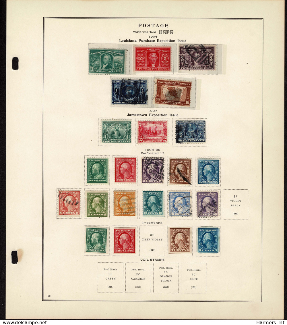 Lot # 089 United States Collections: 19th & 20th Century, Small collection on Scott album pages ending in 1939