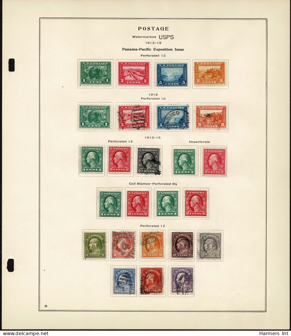 Lot # 089 United States Collections: 19th & 20th Century, Small collection on Scott album pages ending in 1939