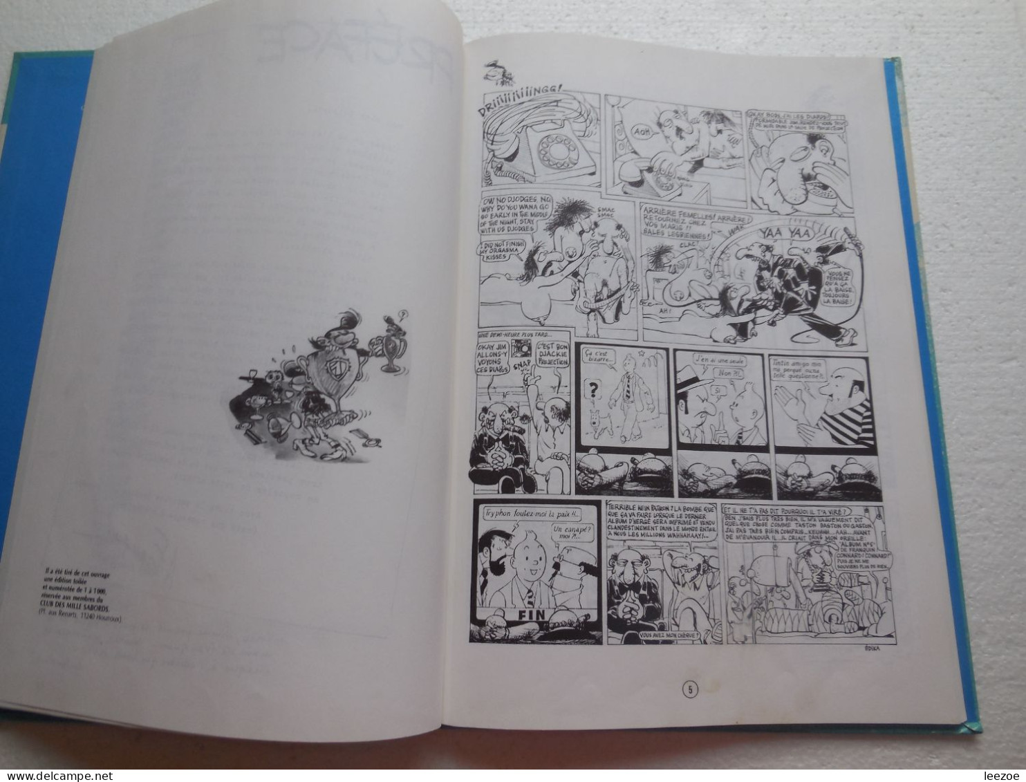 BD BASTON LA BALLADE DES BAFFES de Édika et Edmond Baudoin, réalisé par les amis de Franquin 1983..REF0.2.5/N5