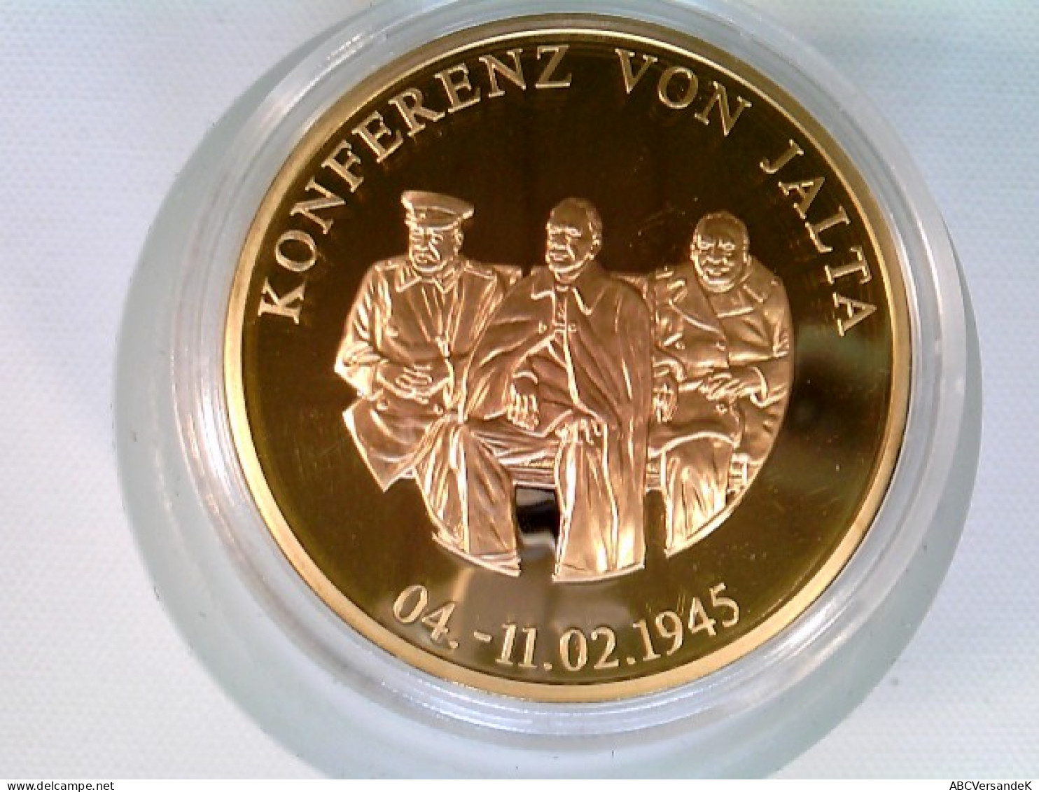 Münze/Medaille, Konferenz Von Jalta, Sammlermünze 2014, Cu Vergoldet - Numismatics