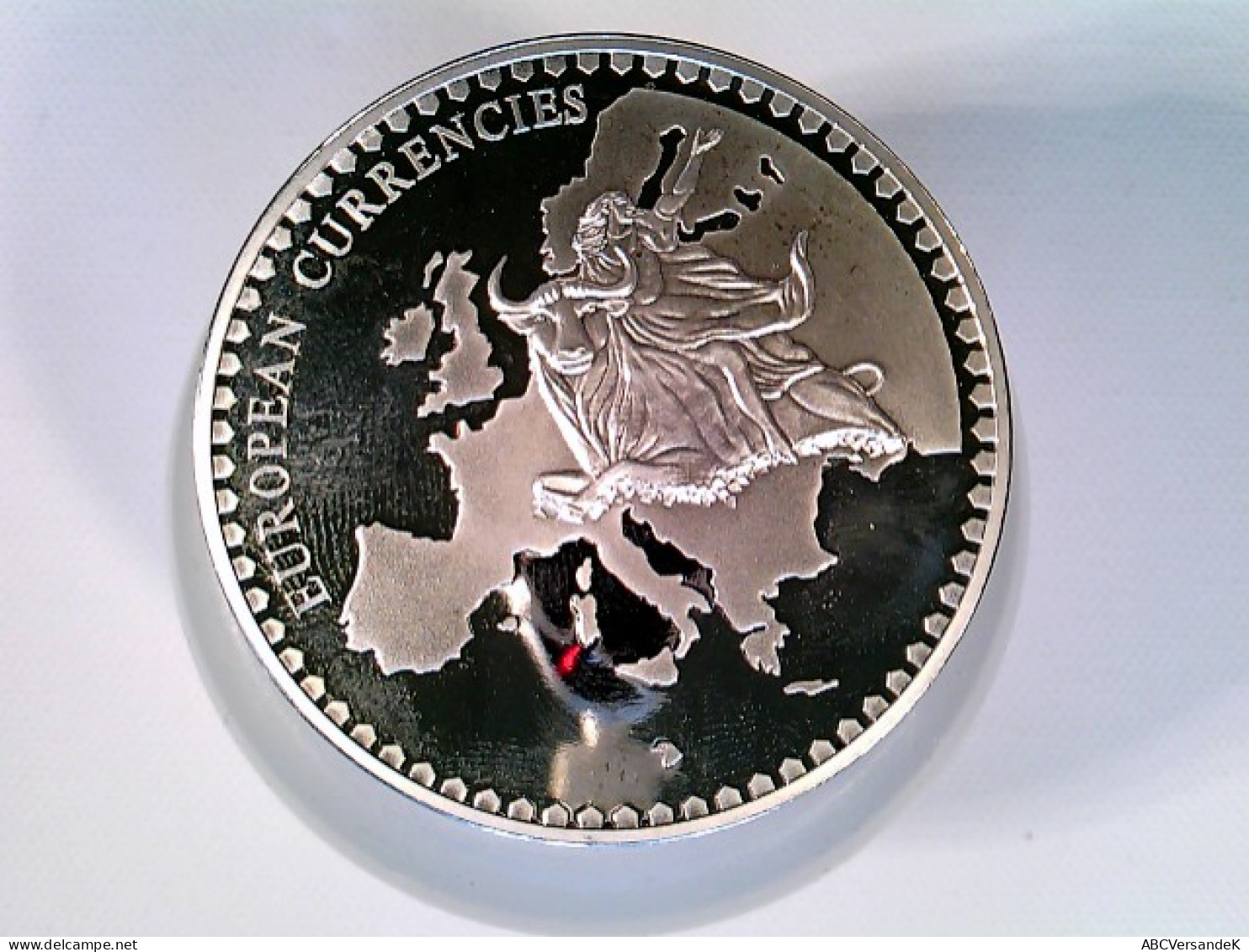 Münze/Medaille, Inlay Prägung Lettland, Sammlermünze 1994, Cu Versilbert Mit Vergoldetem Inlay - Numismatics