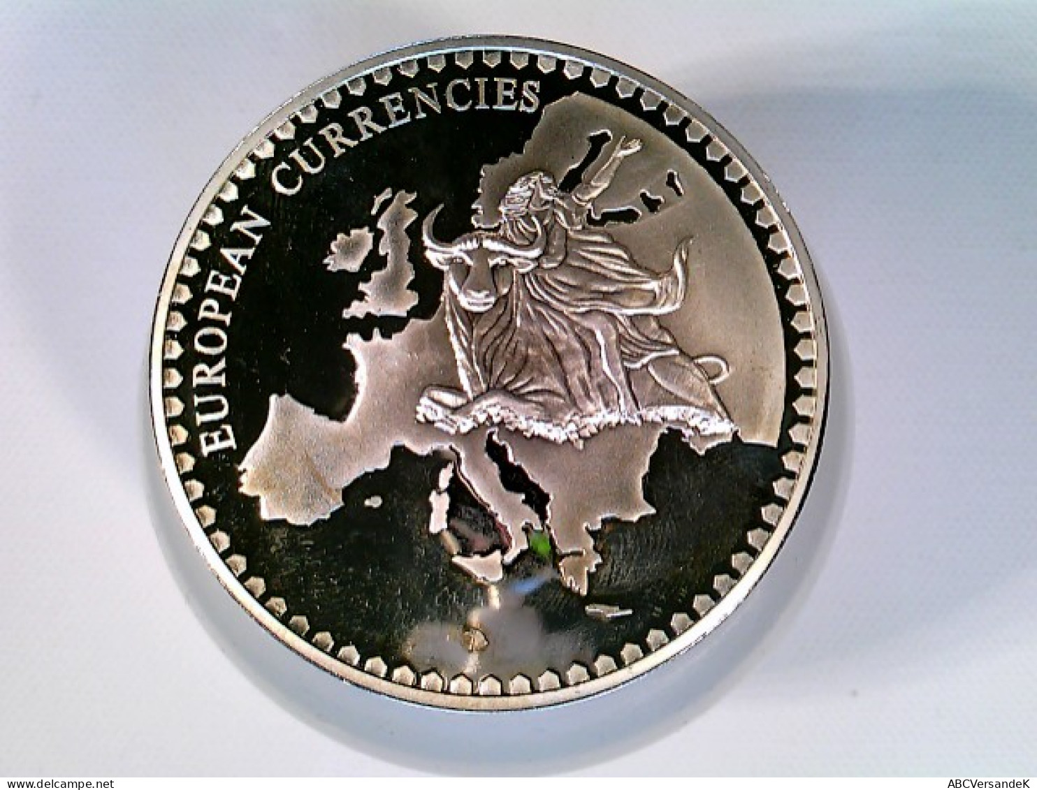 Münze/Medaille, Inlay Prägung Irland, Sammlermünze 1993, Cu Versilbert Mit Vergoldetem Inlay - Numismatics