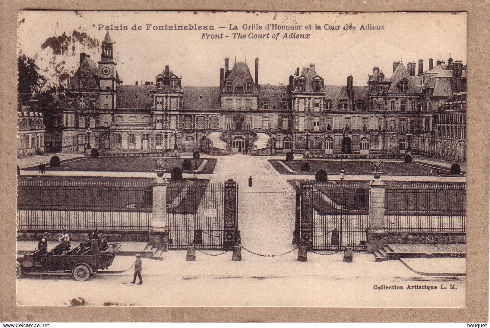 FRANCE , BELGIQUE - CARTE CACHET FONTAINEBLEAU BANLIEUE POUR ST GILLES BRUXELLES  + TAXE TIMBRE BELGE - 1924 - Covers & Documents