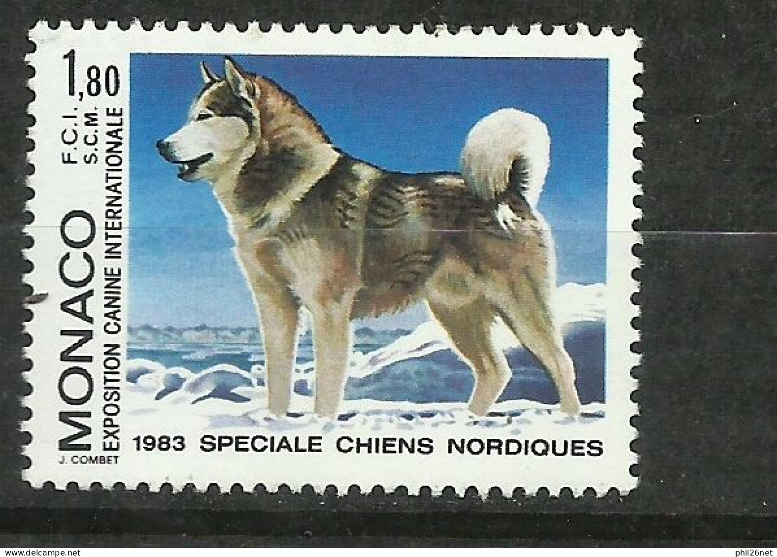 Monaco N°1367  Alaskan Malamut   Chiens Polaires      Neuf   *  *    B/TB     Voir Scans       Soldé ! ! ! - Faune Arctique