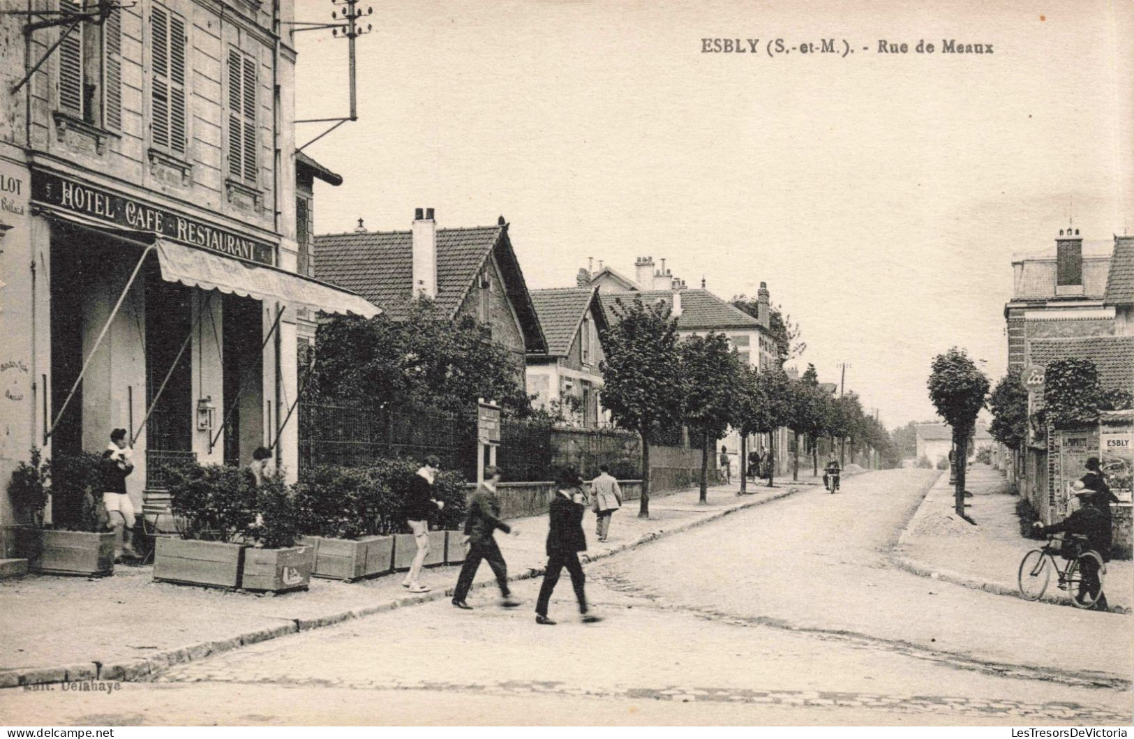 FRANCE - Esbly - Rue De Meaux - Carte Postale Ancienne - Torcy