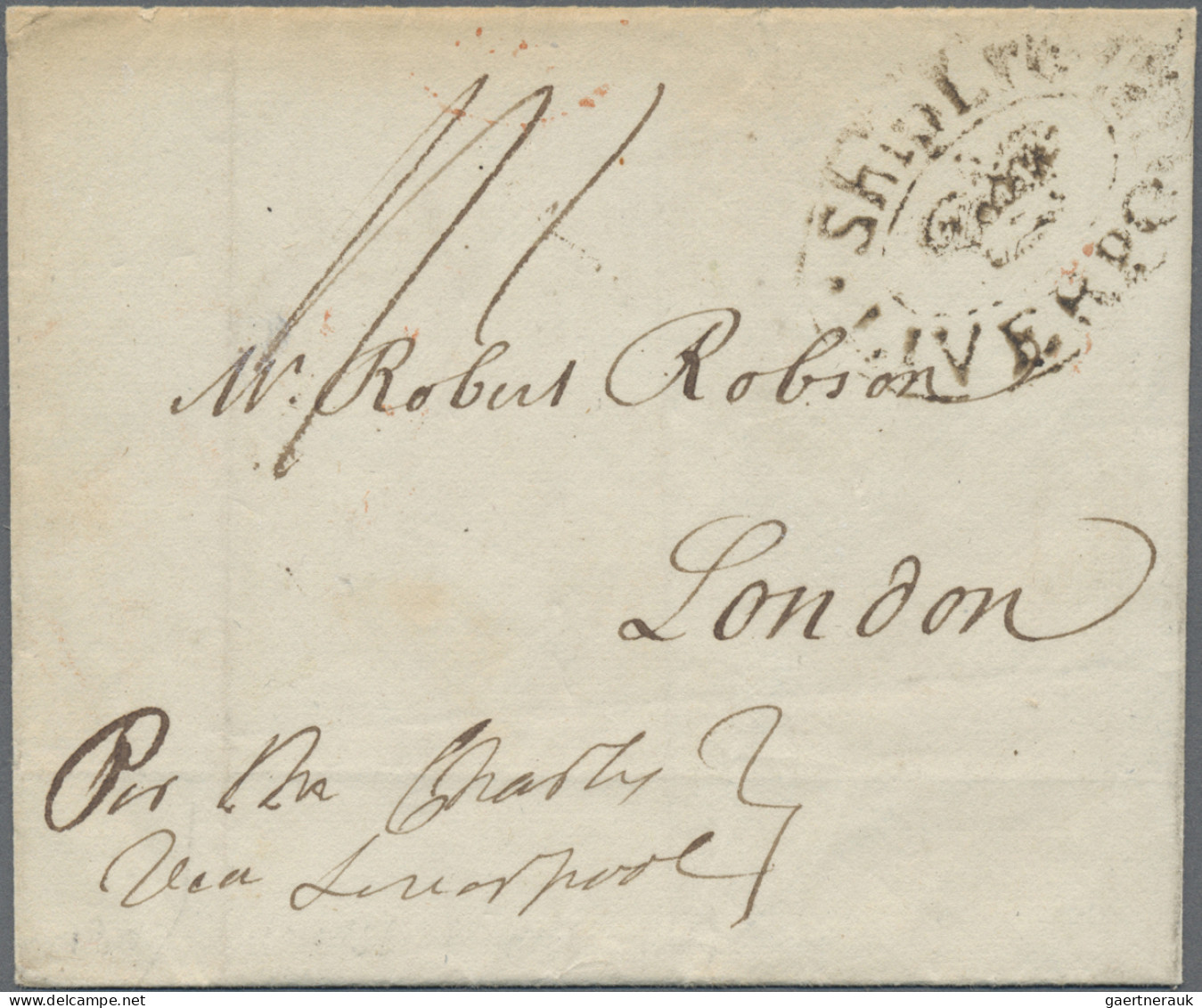 Transatlantikmail: 1803 Entire From Nourse, Boston To London Via Liverpool, Date - Europe (Other)