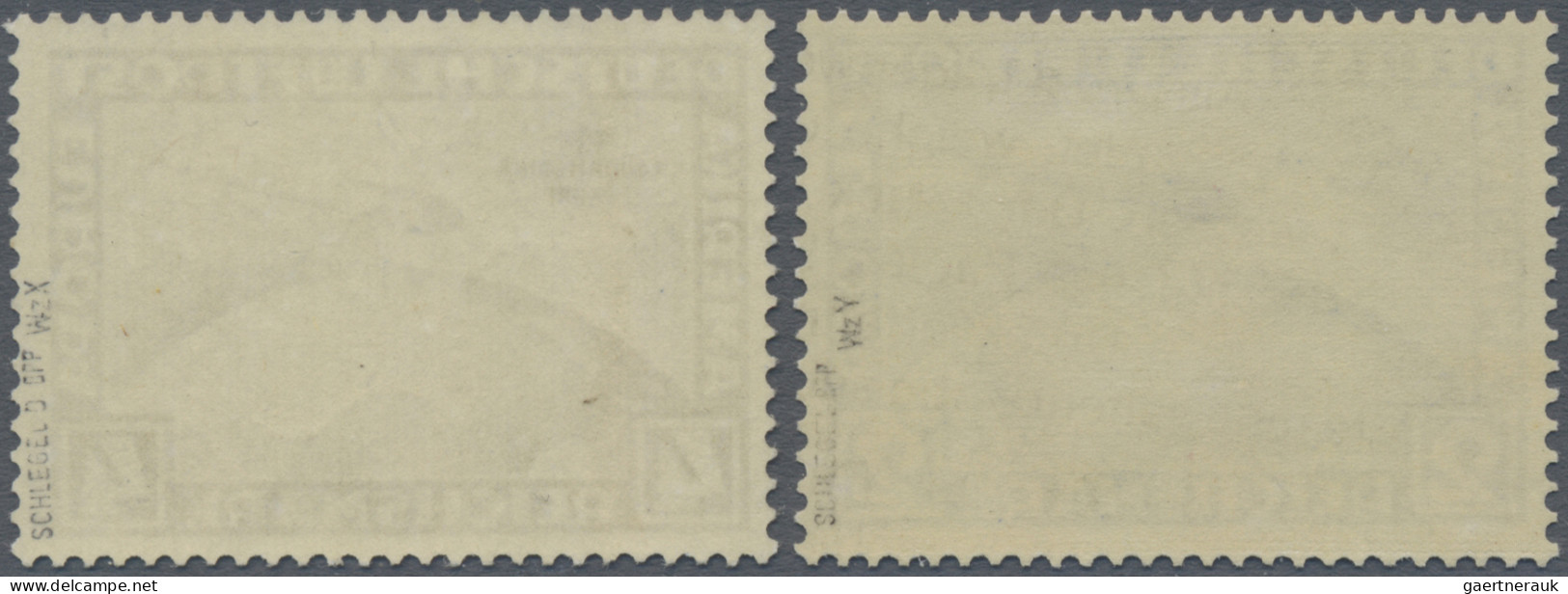 Deutsches Reich - Weimar: 1930, Zeppelinmarken Zur 1. Südamerikafahrt 2 M., Lieg - Unused Stamps