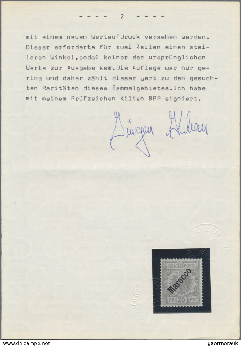 Deutsche Post In Marokko: 1899, Adler, Unverausgabte Ausgabe, Kpl., Ungebraucht - Deutsche Post In Marokko