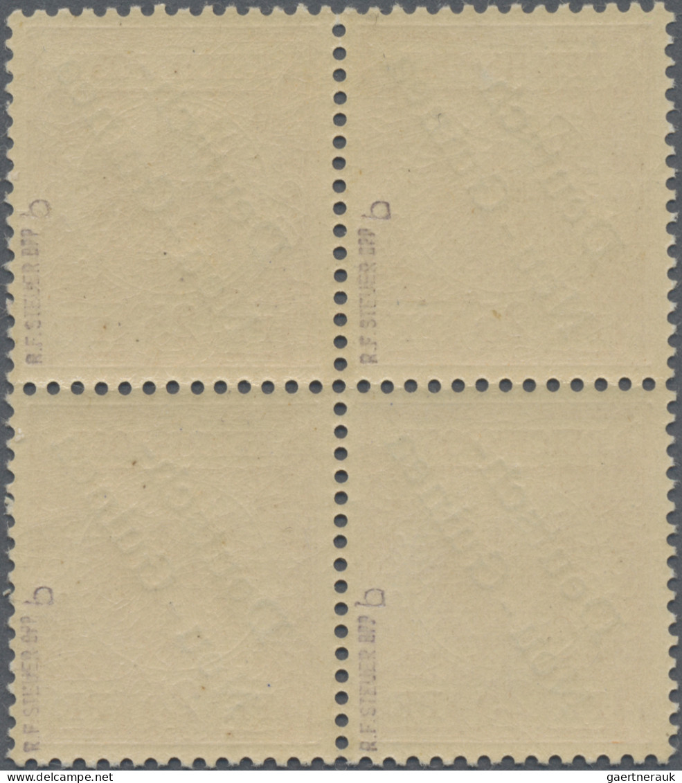 Deutsch-Neuguinea: 1899, 25 Pfg. Dunkelorange Im Postfrischen 4er-Block, Signier - German New Guinea